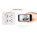 Multitoma de pared USB Camara Espia 